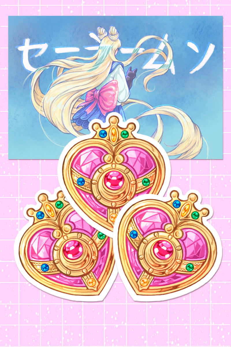 Sailor Moon - Cosmic Heart Compact Sticker – Victoria Eng