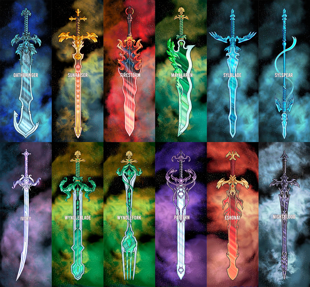 Shardblade Firestorm, Shardblade Glossy Bookmark – Victoria Eng