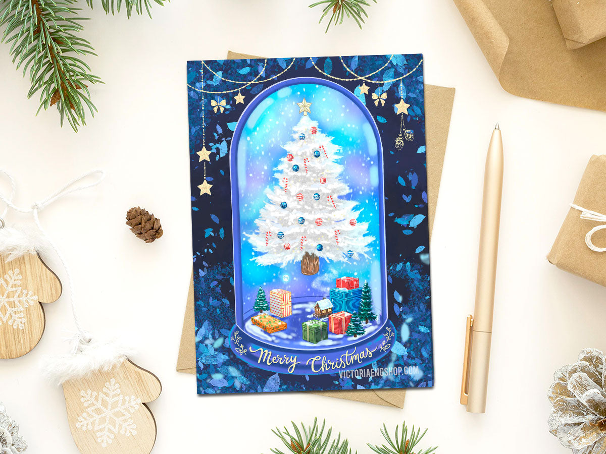 Christmas Tree Globe Card