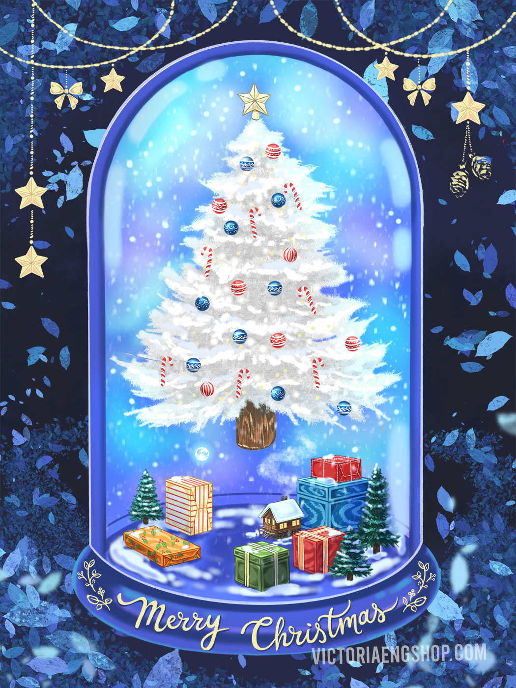 Christmas Tree Globe Card – Victoria Eng