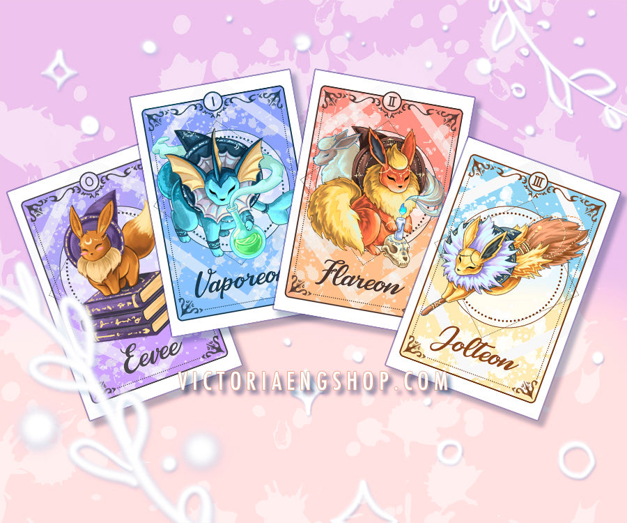 Eevee Evolution Witch Glossy Sticker Collection