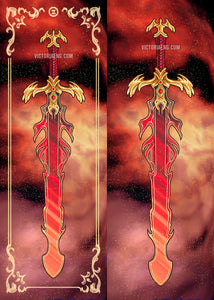 Shardblade Glossy Bookmarks 12 Collection Set, Stormlight Archive