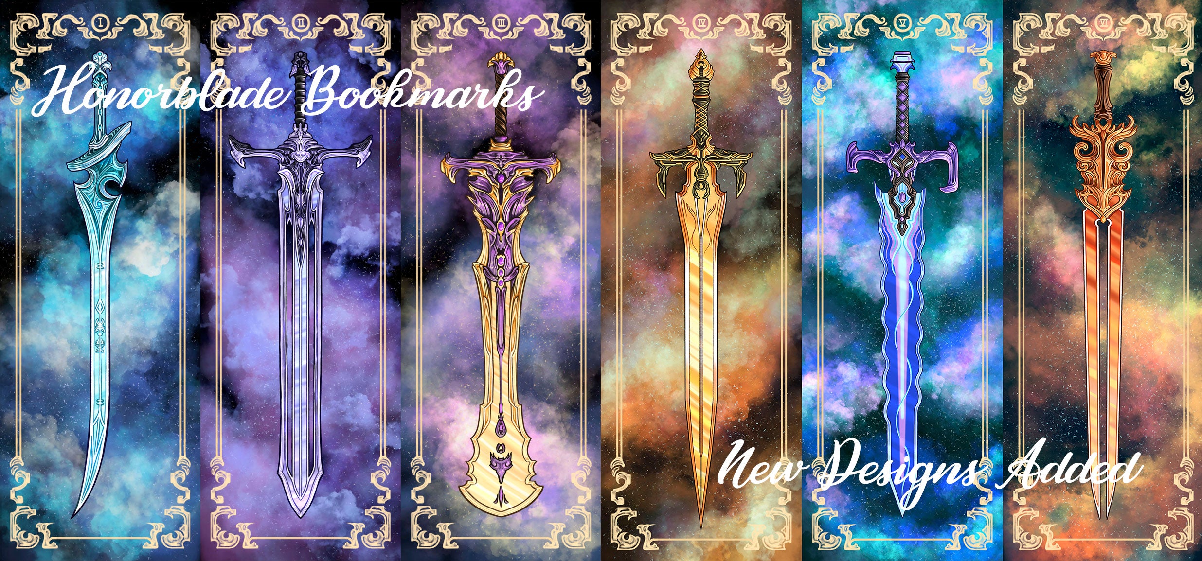 Honorblade Glossy Bookmarks 6 Collection Set, Stormlight Archive