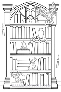 Magical Bookcase Tracker Print