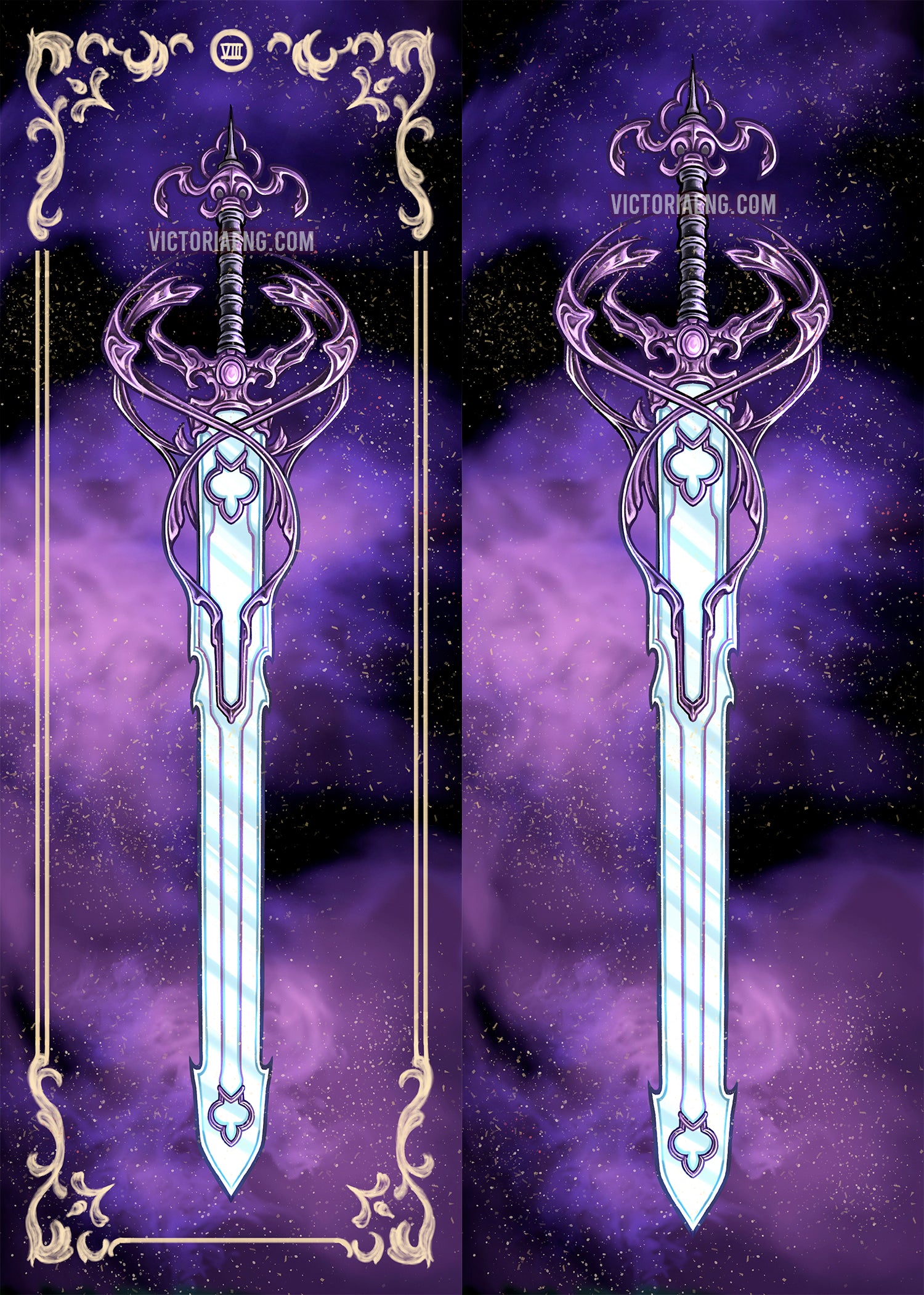 Shardblade Pattern, Shardblade Glossy Bookmark – Victoria Eng